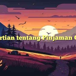 Pengertian tentang Pinjaman Online